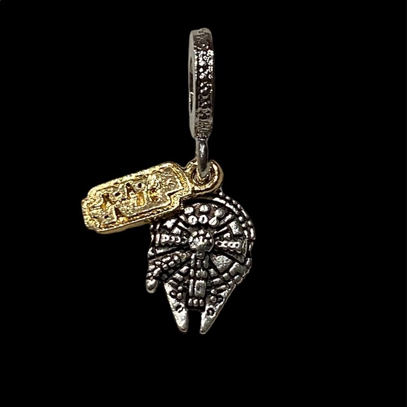 NEW•Two tone Millennium Falcon ship DIY charm - Picture 2 of 6